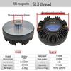 Dual Magnet 3-4" Round Tweeter Bookshelf Speaker, 4-8 Ohm, with Car Card Holder, Ideal for KTV.