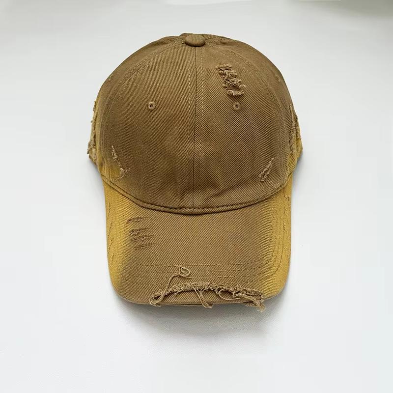 Custom Logo Baseball Cap Rear Adjustable Solid Snapback Hat Diy Women Causal Distressed Hip-Hop Cap Gorros Outdoor Embroidery
