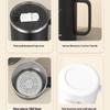 304 Stainless Steel Double-Wall Insulated Creative Simple Travel Mug with Lid Ideal for Tea and Beverages Durable Stylish Design