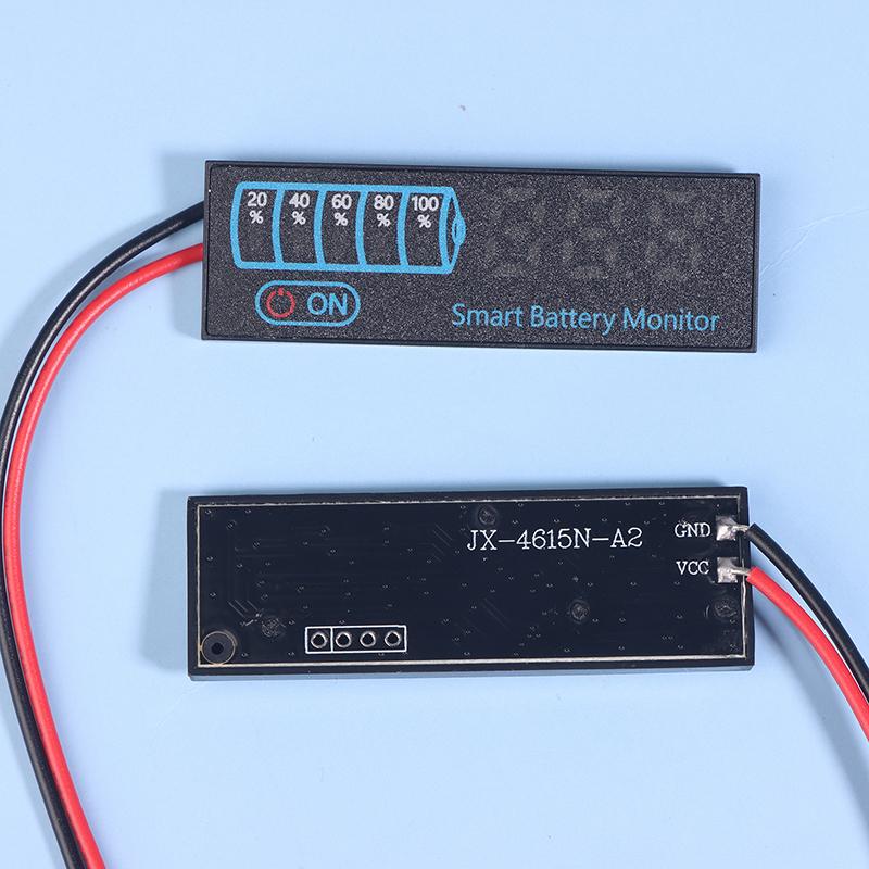 Indicador de nível de bateria 3S-14S DC7-55V 12V 24V 36V 48V 18650 Lipo Placa de capacidade de bateria de lítio Testador de tensão de carga de bateria