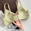 Bra seamless thin jelly gathering underwear women's no steel ring close breast upper support anti-sagging bra upgrade deep V