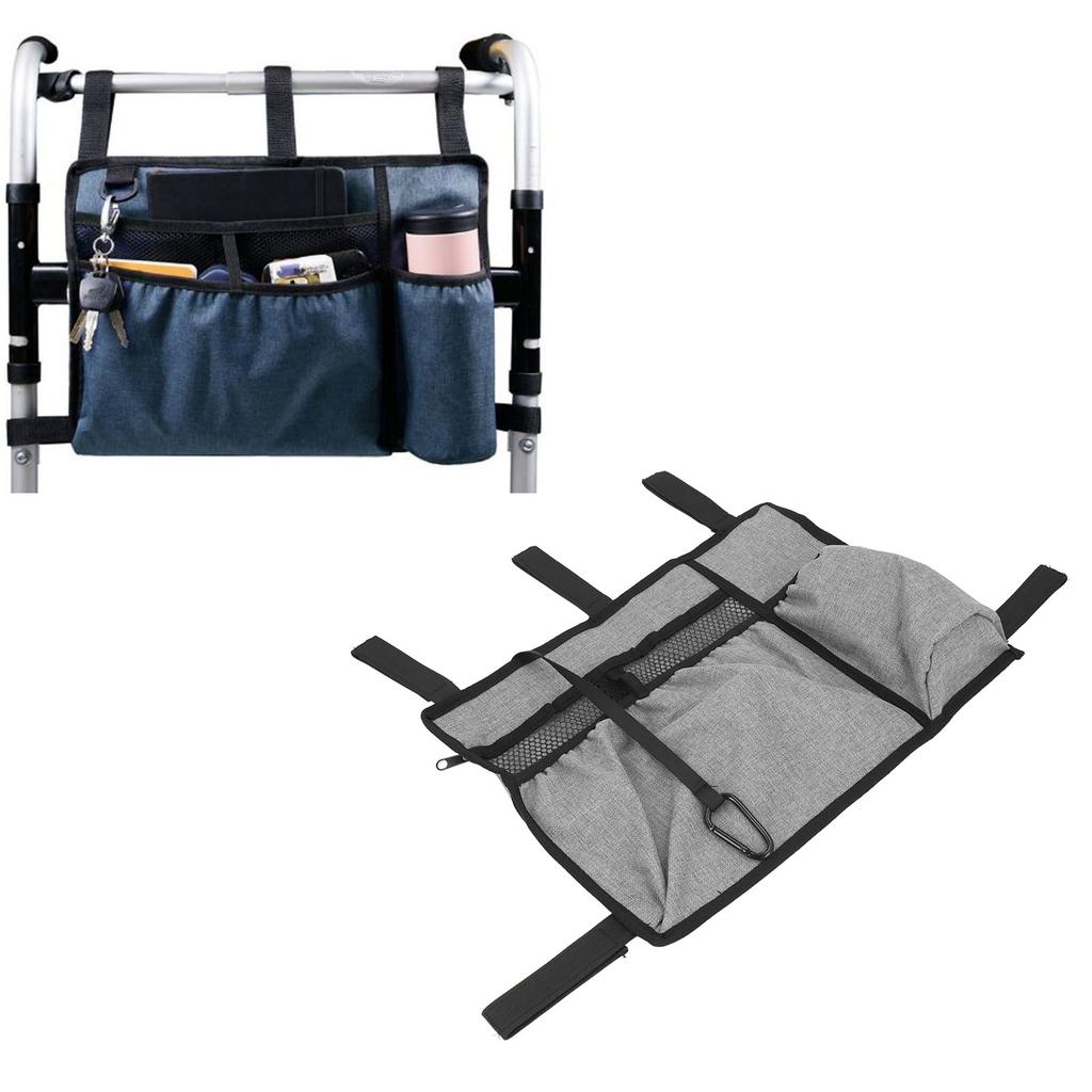 Wheelchair Hanging Bag Waterproof Portable Armrest Side Storage Replacement Accessories