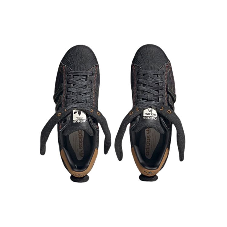 Melting Sadness x adidas Superstar Halloween Unisex Sneakers Schwarz Core-Black Braun IG9632