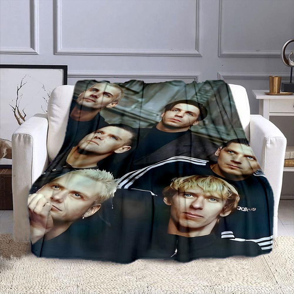 "Group Portrait with Vintage Style Look" Patterned flannel blanket perfect for the bedroom living room, sofa, or a little nap