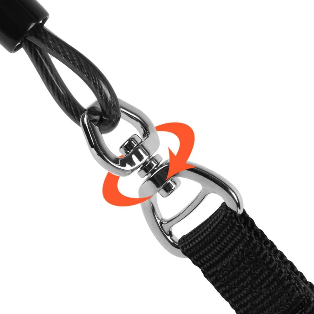Cable Slip Lead Dog Leash Chew Proof Steel Wire Dog Leash with Nylon Handle for Teething Puppies Large Dogs Training Cord Leads