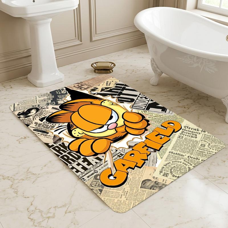 Garfield Comics Living Room Nonslip Area Rug Soft Carpet For Bedroom Game Playroom Sofa Office Home Decor Doormat Christmas Gift C922498