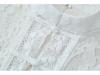 European & American Style Frog Button Lace Crochet Stand Collar Women's Shirt