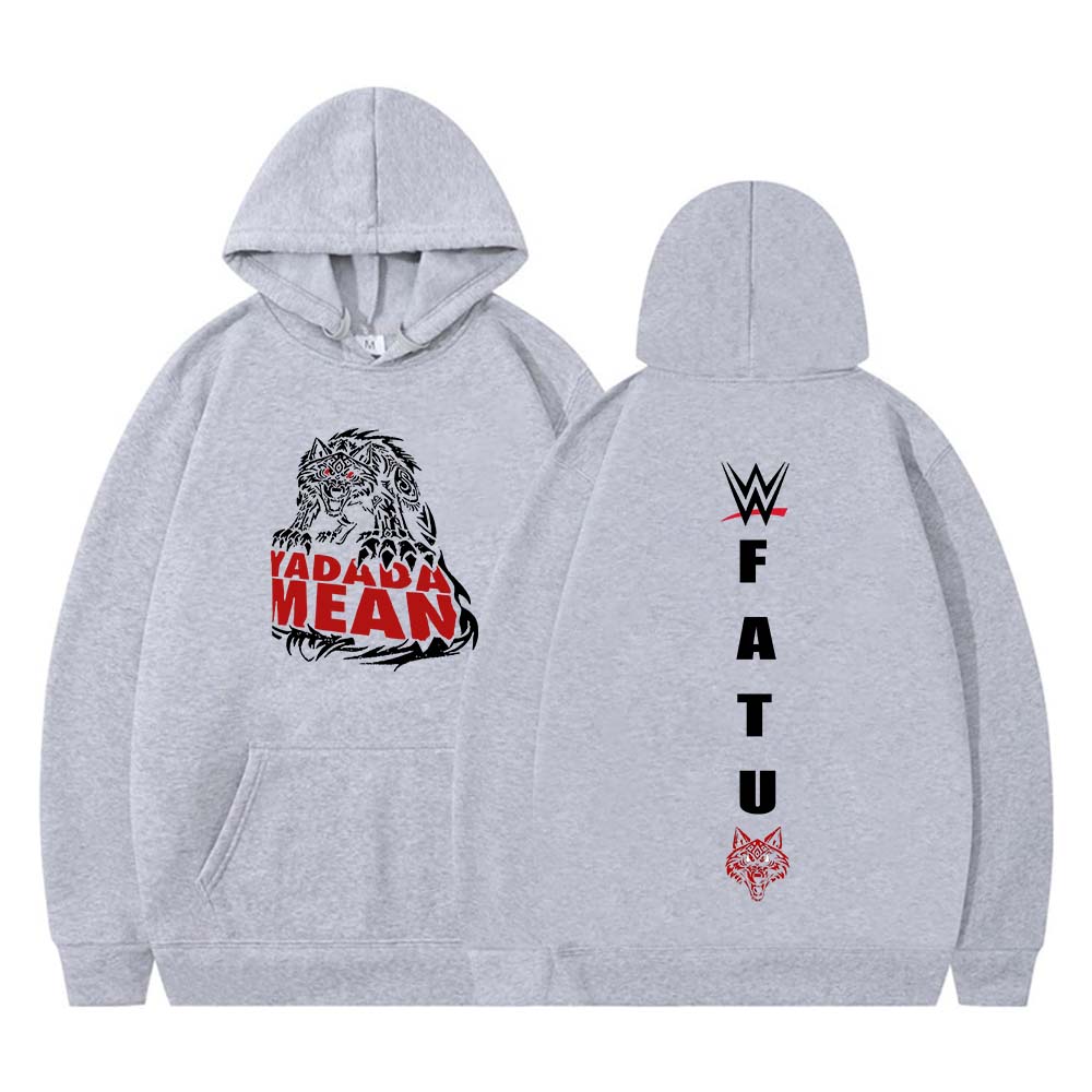 Jacob Fatu Tribal Wolf Yadada Mean Hoodie Jacob Fatu Hoodies Herren Damen Langarm Streetwear Hip Hop Sweatshirt Y2K Kleidung