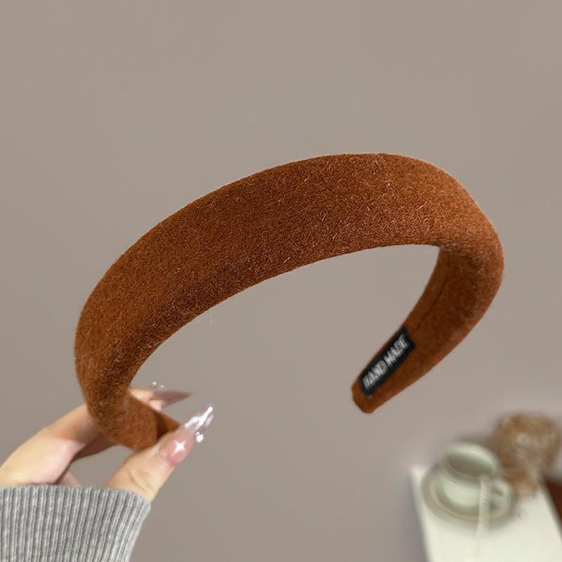 Wolle Strick Stirnband Haarbänder Damen Mädchen Schwamm Gepolstert Einfach Haarreif Band Lünette Haaraccessoires Herbst Winter Mode