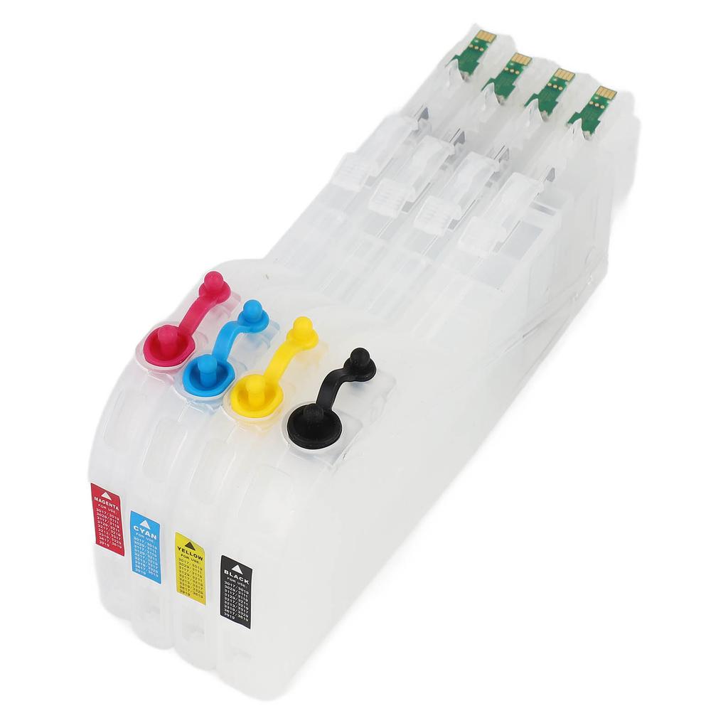 4PCS Disposable Ink Cartridge Replacement Empty Refillable Cartridge for Printer Lengthened Type LC3117