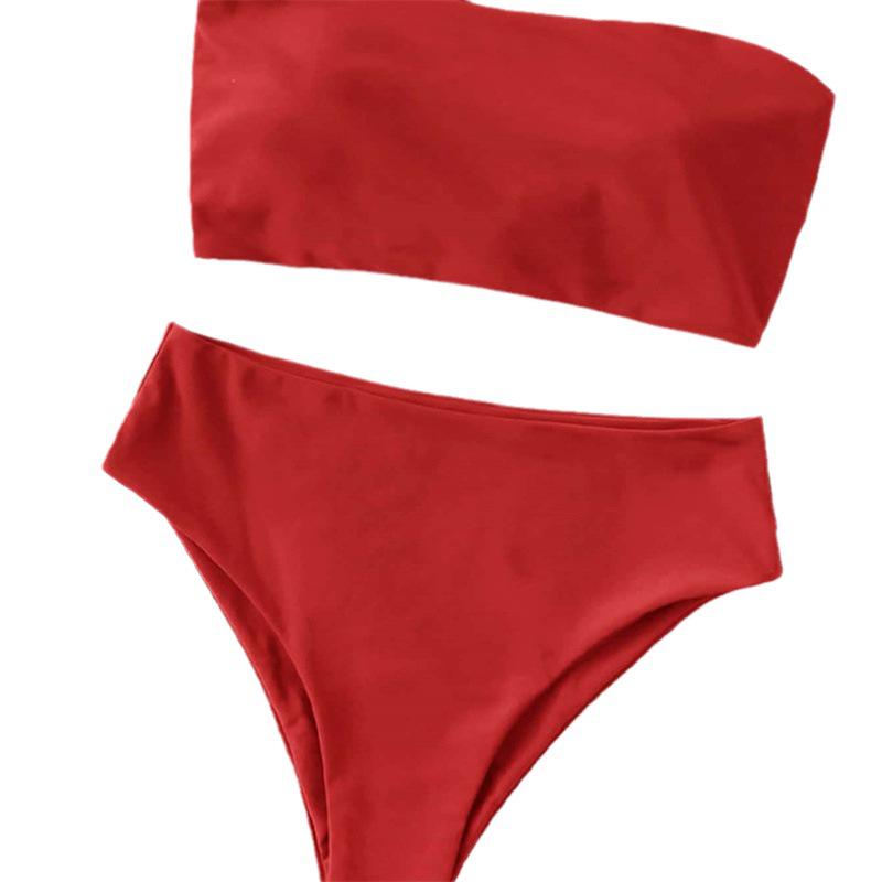 Summer Backless Tight Bikini Split Swimsuit for Women - European & American Style Nylon Swimwear