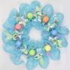 Metallic Foil Mesh Ribbon Easter Decoration Network Wreath Decorations Setting Props