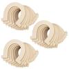 36pcs 83x91mm Wooden Craft Cutouts Unfinished Horseshoe Wood Slices  DIY Crafts Project