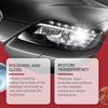Car headlight repair cream car headlight care dust removal cleaning stains brightening polishing renovation cream 100g + sponge + towel