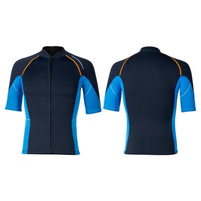 Uomo 1.5mm Neoprene Maglia da Nuoto con Cerniera Frontale Tops Muta Surf Immersioni Nuoto Immersioni Tuta da Surf