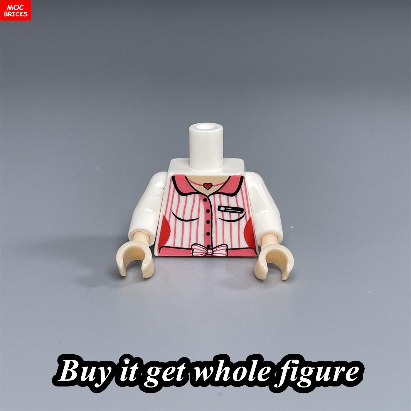 

Нетоксичные Moc Кирпичи Ролевой Город Дети Туловище Женщины Офисная Леди 4См Фигурка Волосы Собранные Частицы Строительные Блоки Аксессуары Детские Игрушки