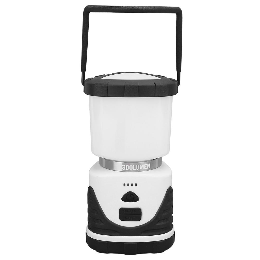 Camping Lantern 300LM 3 Modes IP65 Waterproof USB Rechargeable Portable Tent Light for Emergency Power Outage Hiking Camping