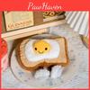 Cute Egg Fried Toast Cartoon Food Plush Toy Doll For Gifts And Room Decoration