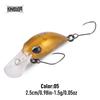 Kingdom Mikro Crank Minnow Rybářská Návnada 1.5g/25mm 3.2g/32mm Plovoucí Tvrdá Návnada ABS Rybářské Potřeby Umělé Tvrdé Návnady Crankbaity Potřeby Wobblery