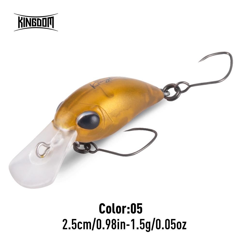 Kingdom Mikro Crank Minnow Rybářská Návnada 1.5g/25mm 3.2g/32mm Plovoucí Tvrdá Návnada ABS Rybářské Potřeby Umělé Tvrdé Návnady Crankbaity Potřeby Wobblery