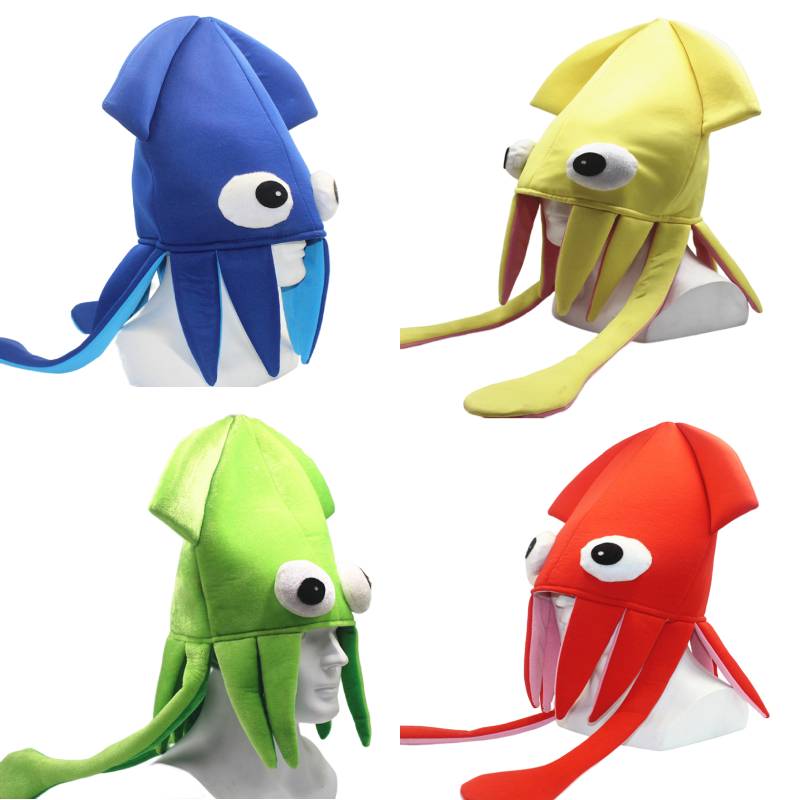 Squid Funny Hat Octopus Cap Prom Performance Party Dress Up Props Adult Children