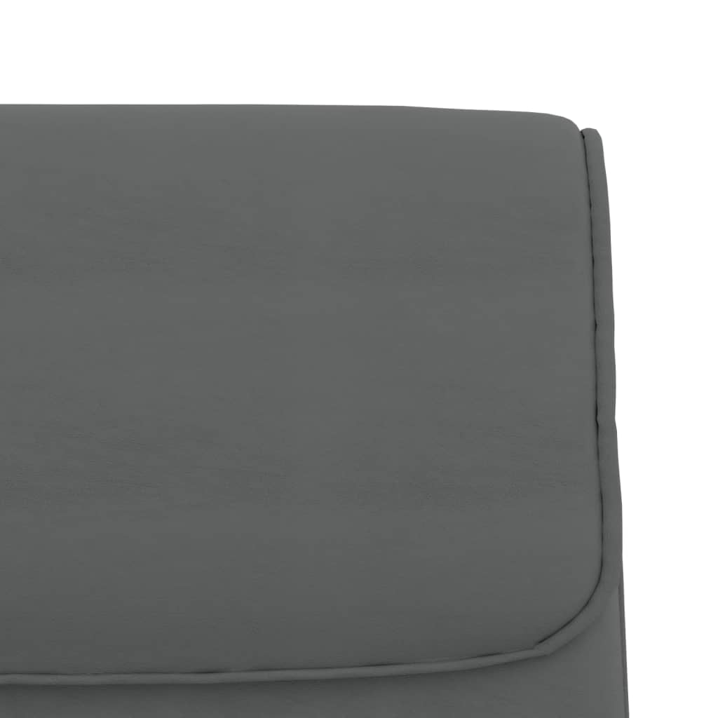 Grey Bench 100 X 64 X 80 Cm Faux Leather