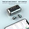 IPX7 Waterproof Wireless Sports Headphones 9D Stereo TWS Bluetooth 5 0 CVC8 0 Noise Cancelling with LED Display Charging Case