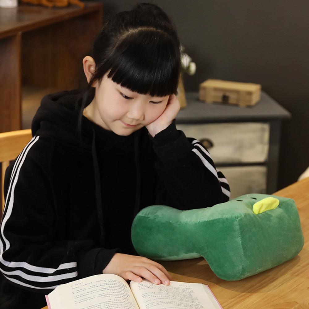 Animal Pattern Plush Nap Pillow Hollow Hole Sleeping Pillow Comfortable Desk Rest Pillow  Students