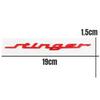AABJD1 19CM ABS for KIA Stinger Logo 2023 2016 2017 2018 2019 2020 2021 2022 Car Rear Trunk Emblem Fender Side Badge Decals Accessories