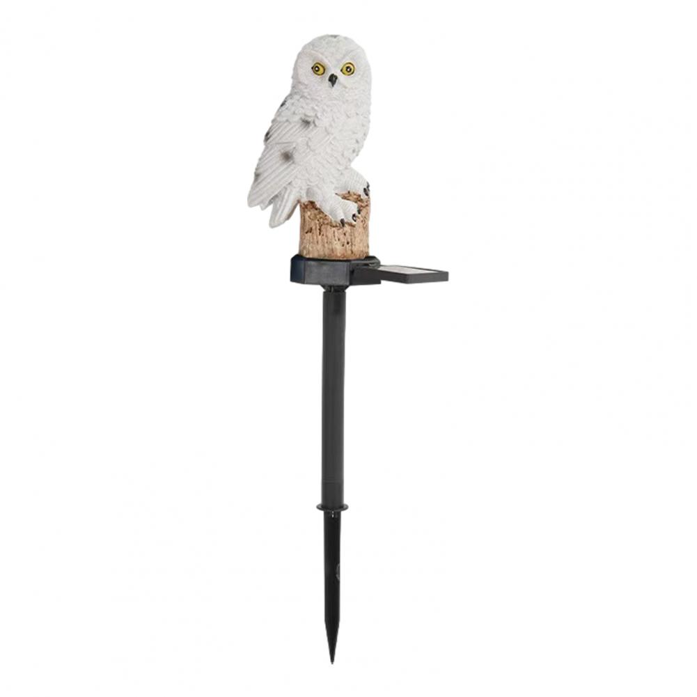 

Solar Bird Light 2pcs Solar Owl Lights with Stakes Weather-resistant Waterproof Outdoor Garden Led Decoration Lamps for Yard білий