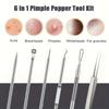 6Pcs Ultra-Precise Pimple Tweezers Set - Pro Acne and Blackhead Removal Tool -for Effective Face Care and Skin Purification