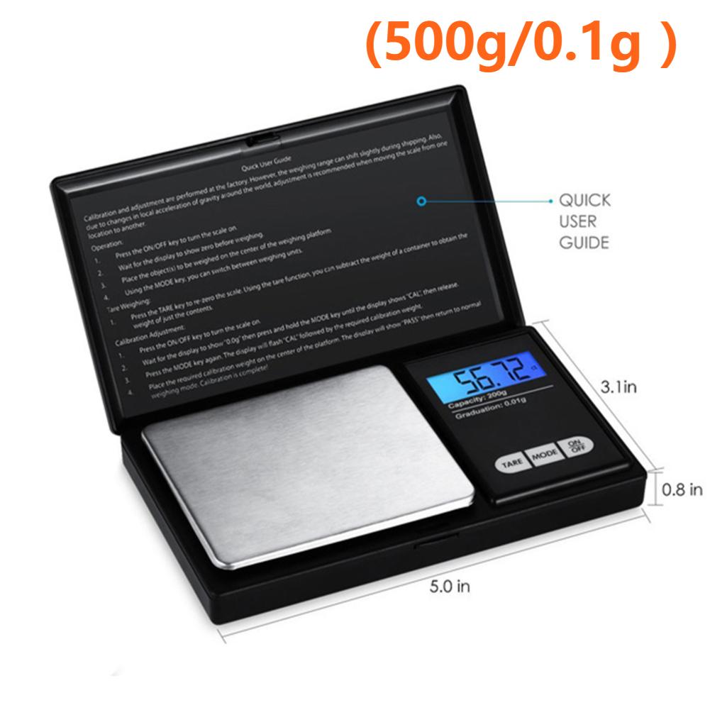 Mini Jewelry Scale 7 Units Gold Jewellery Weighing Scales Electronic Stainless Digital Pocket Scale For Jewelry Measurement New