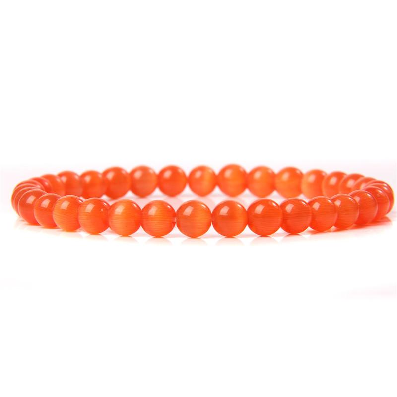 6mm Chakra Beads Energy Bracelet Natural Round Agates Onyx Stone Stretch Bracelet Bangles for Women Men Handmade Yoga