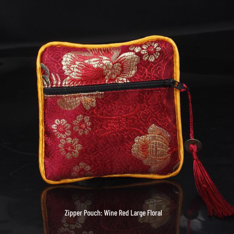 Chinese Osmanthus Embroidered Silk Brocade Sachet - Ethnic Style