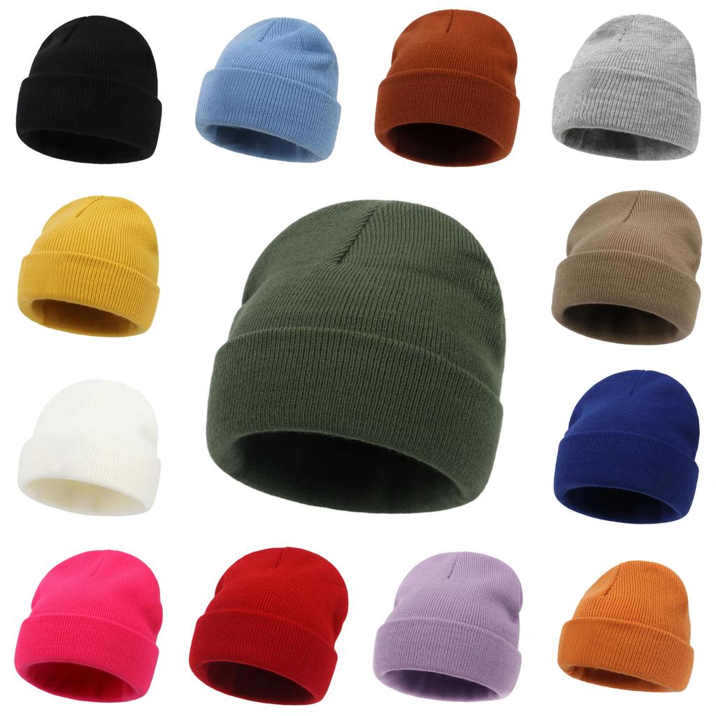 Child Adult Autumn Winter Knitted Hat With Breathable Warmth For Family Outdoor Use