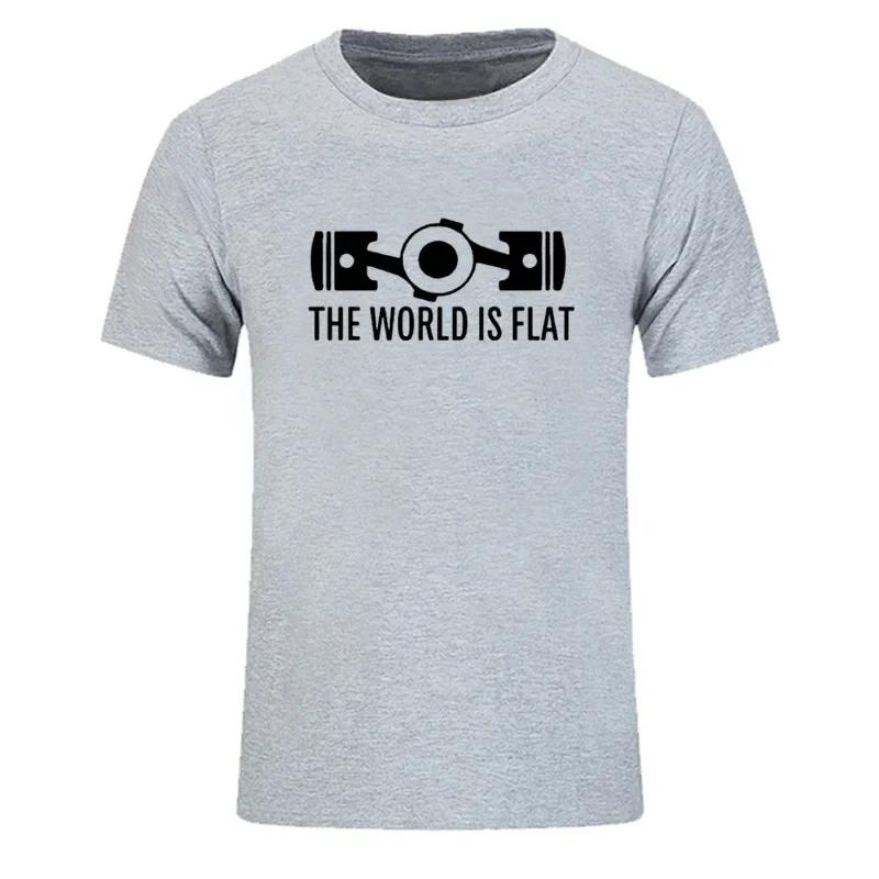 New Summer The World Is Flat Engine T Shirt Short Sleeve Custom T-shirts New Style Men O-neck Cotton T Shirts Fashion Streetwear