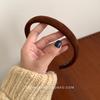 Korean Suede Hair Hoop for Women - French Retro Autumn/Winter Style Hair Accessory.