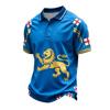 Klassiek Heren Poloshirt Voetbalshirt met Bedrukt Engeland Embleem en Badge Ontwerp Geschikt voor Casual en Sportkleding