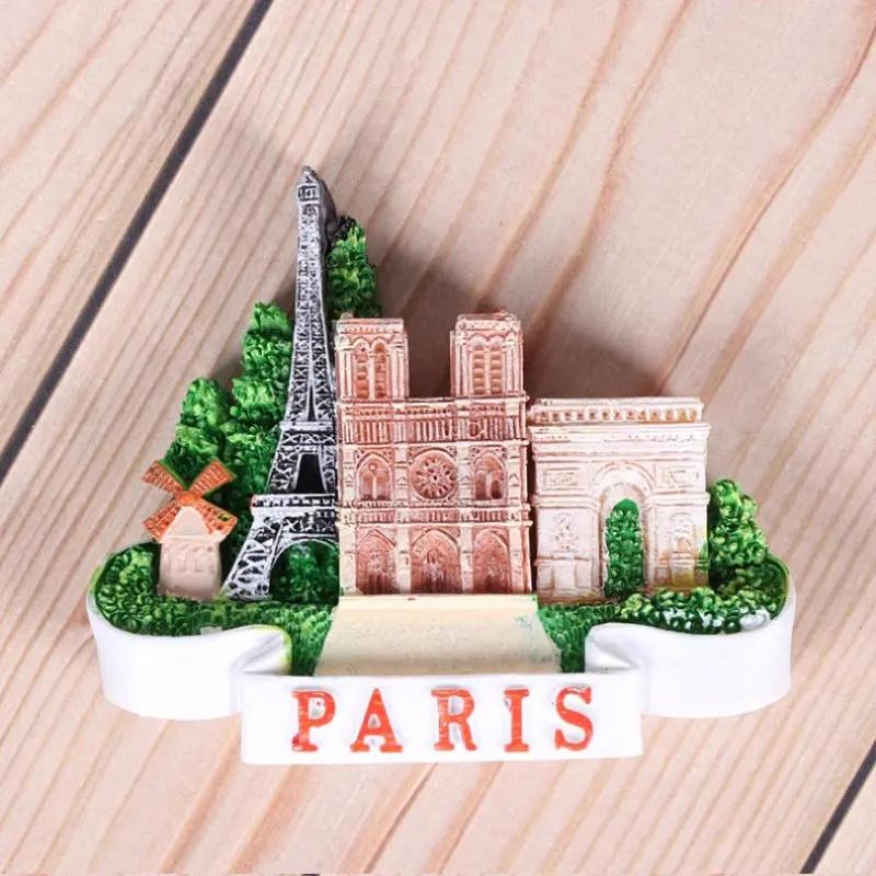 France Travelling Souvenirs Fridge Magnets Home Decoration Wedding Birthday Gifts Photo Wall Magnetic Stickers Paris Stickers