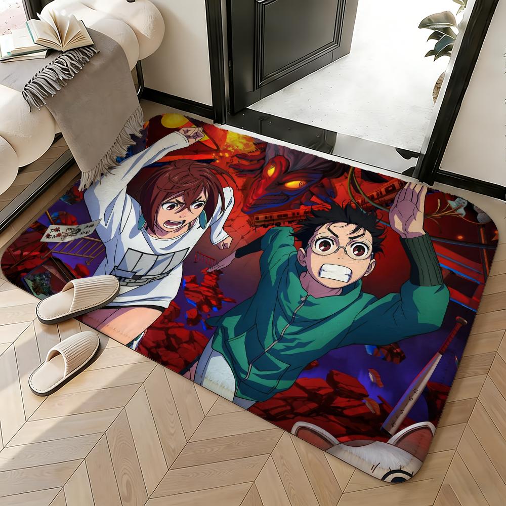Soft Absorbent Non-Slip Rug Manga dandadan Floor Mat Home Decor Doormat Bedroom Floor Mat Shower Carpet