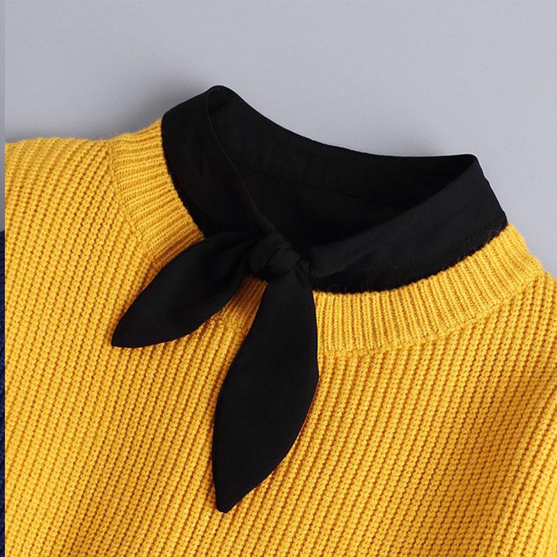 Fashionable Cotton Lace False Collar Shirt, Women's Detachable Collar Shirt, False Tie, Lapel Shirt Top