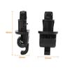 4Pcs Sliding Door Sun Shade Hook Clip Kit Black For Honda Odyssey 2005-2010