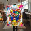 Super Mario Cartoon printing Flannel Blanket Bedroom Sofa Camping Warm blanket Gifts for family and friends-MJ014