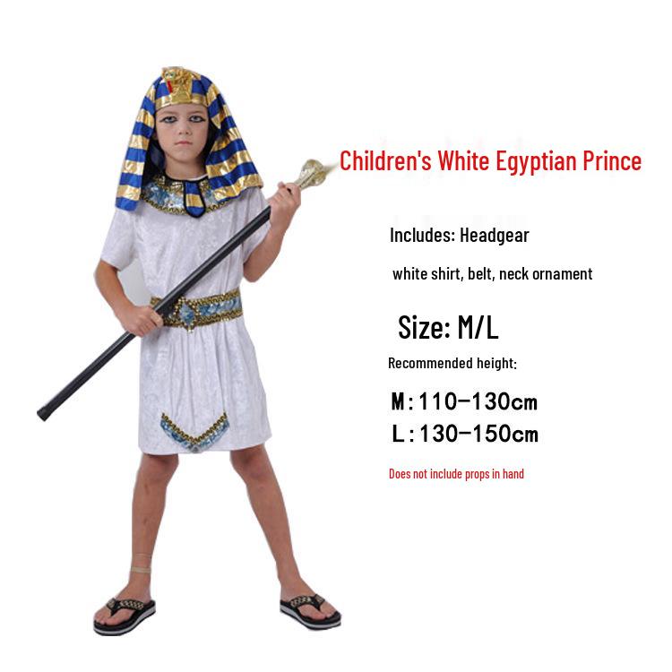 Dětský egyptský a řecký bojovník kostým: Faraon, Kleopatra, Princ, Princezna, Oblečení římské bohyně