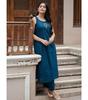 Salwar Kameez in Cotone da Donna Designer per Feste Indiano Bollywood Top Tunica Kurta Set Pantaloni Senza Maniche