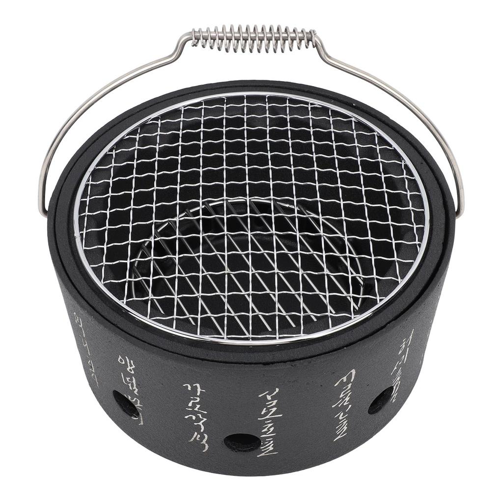 BBQ Stove Aluminum Stainless Steel Multifunctional with Portable Handle Food Charcoal Stove for Tea