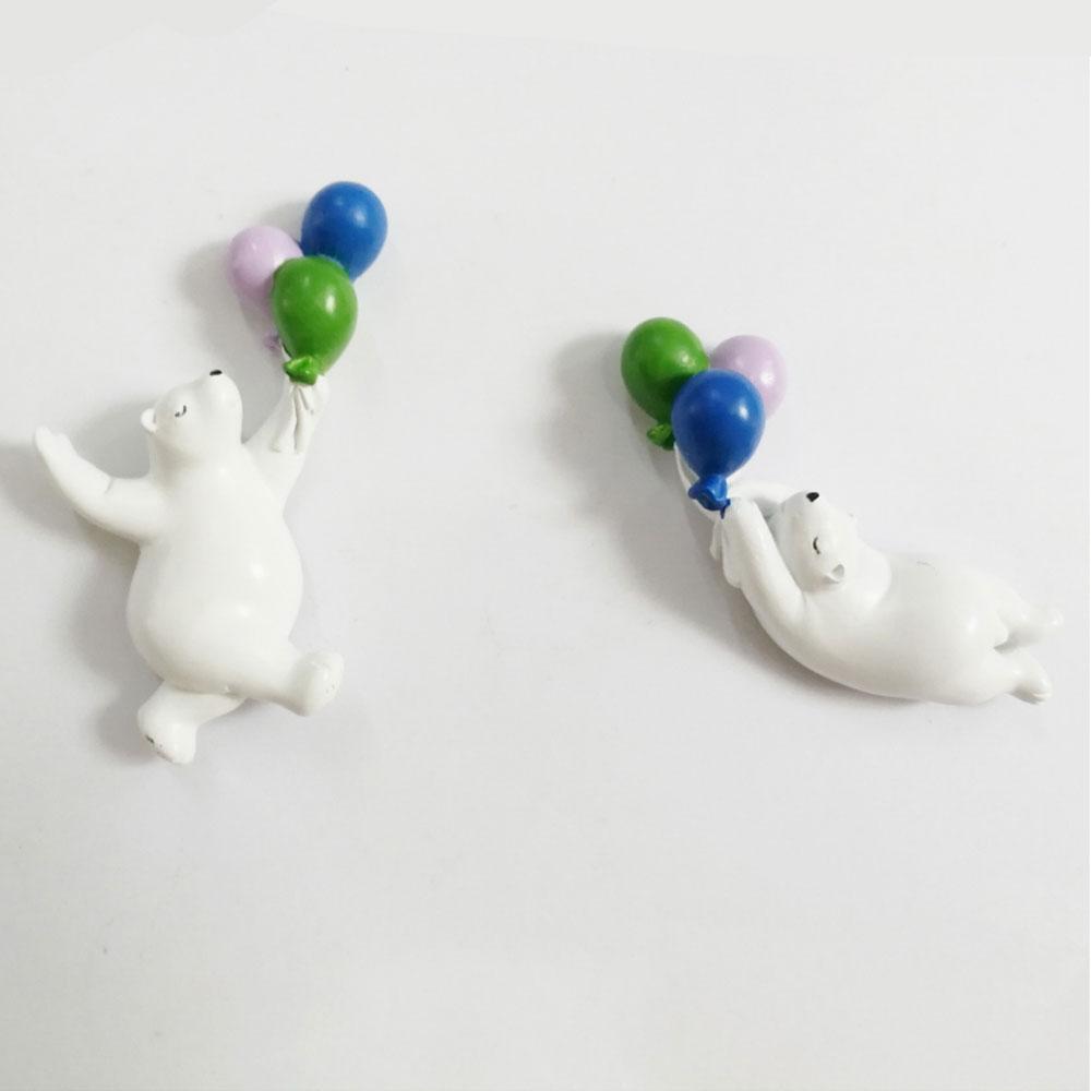 Refrigerator Magnet Cartoon Polar Bear Soft Magnetic Sticker Resin Decoration Cute Handicraft Creative Home Many Options
