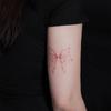 Tattoo Stickers Sweet Cool Babes Waterproof Lasting Arm Collarbone Pink Butterfly, Stars Tattoo Stickers