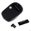 2.4GHz Optical Mouse USB 2.0 Receiver 6Button 1800dpi For PC Black
