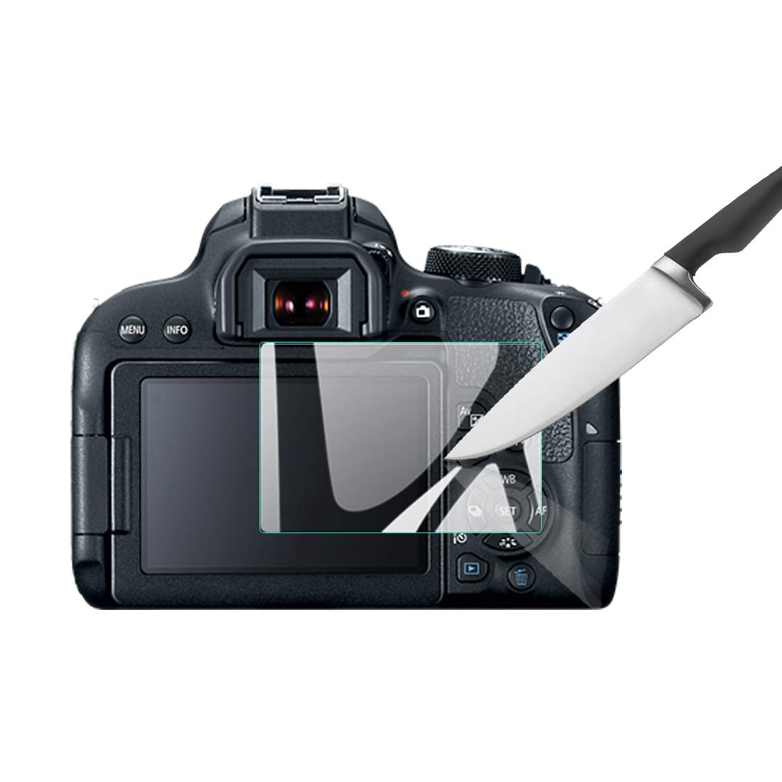 

EternalStars Camera Screen Protector with 9H Full for Canon EOS Kiss X9i 3-Piece Hardness, Coverage,